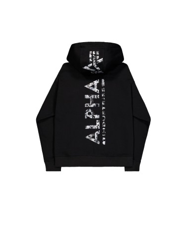 Bluza z misiem Backprint Mirror Camo Hoodie Alpha Industries - Czarna
