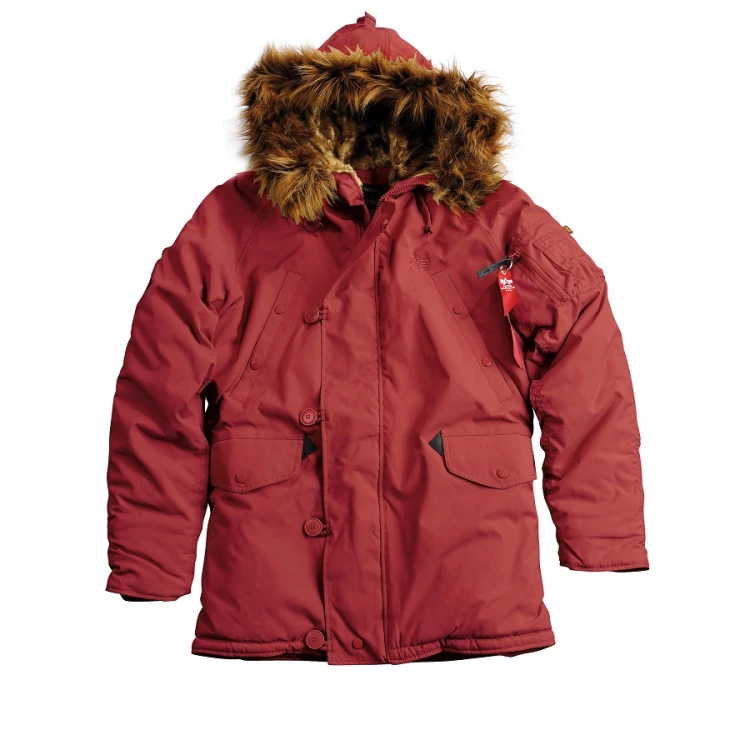 Kurtka Alpha Industries Burgundowa N3B