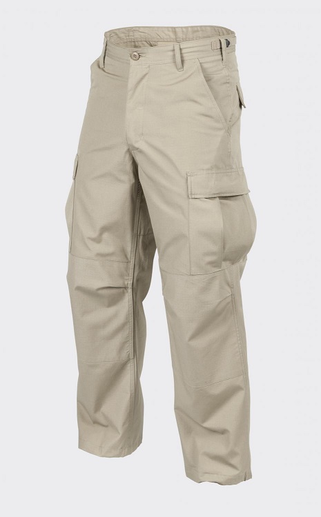 Spodnie BDU Helikon Khaki Rip-stop Beżowe