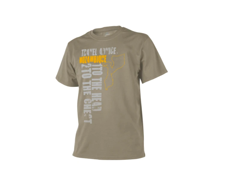 Koszulka T-shirt Travel Advice: Mozambique Helikon Beżowa