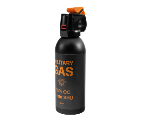 Gaz pieprzowy Military Gas 330 ml stożek gaśnica