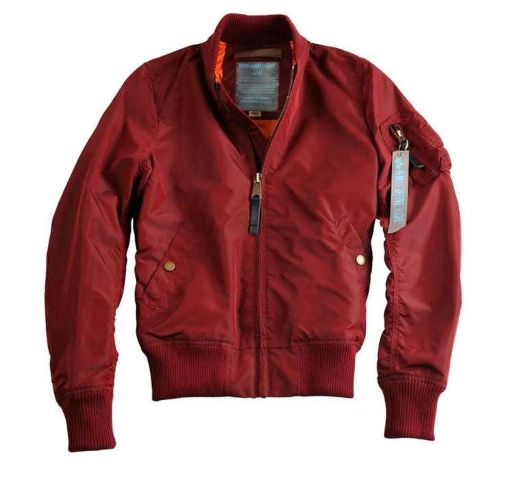 Kurtka flek damska MA-1 TT Wmn Alpha Industries Burgundy