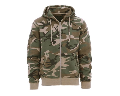 Bluza na suwak Camo Woodland Kosumo