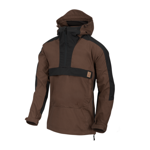 Kurtka kangurka męska Helikon Woodsman Anorak Jacket Earth Brown / Czarna B