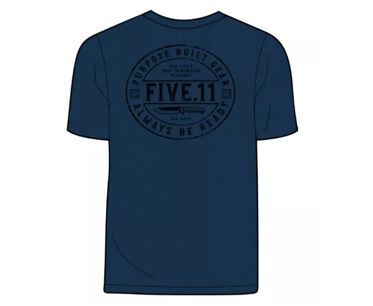 Camp Knife Koszulka 5.11 T-shirt Navy Heather 41280ADI-749