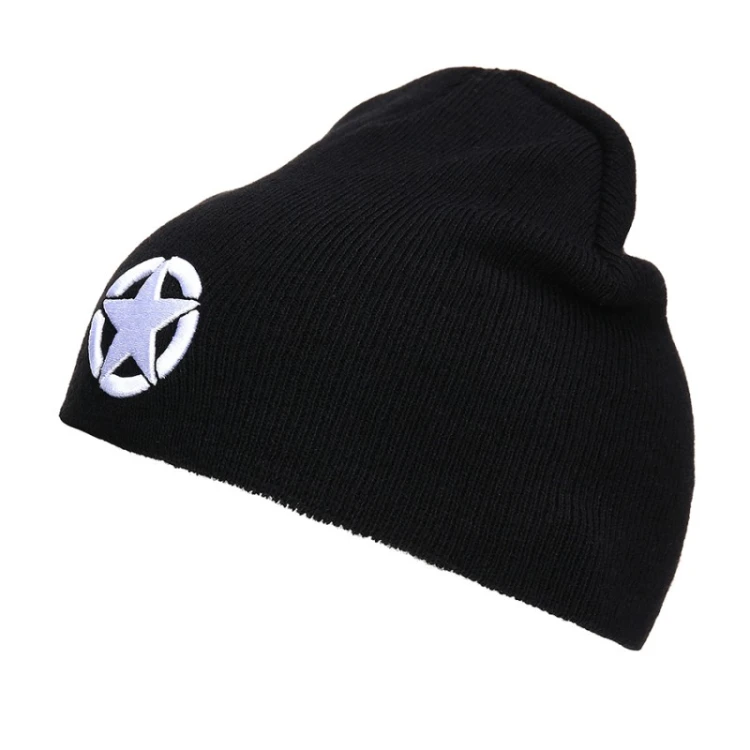 Czapka Beanie Czarna Gwiazda Aliantów WWII Fostex