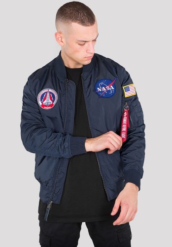 Kurtka Alpha Industries Ma-1 TT Nasa Reversible Replica Blue