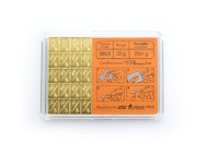 Złota sztabka Valcambi CombiBar 20 x 1 g awers