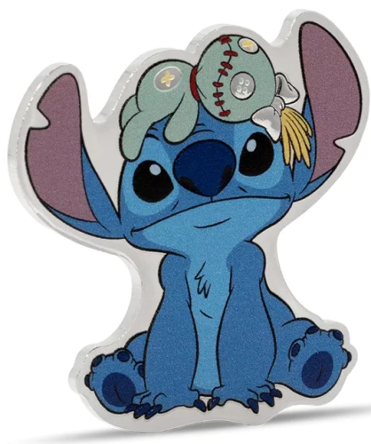 2 $, Disney Stitch - Ohana, Srebrna moneta
