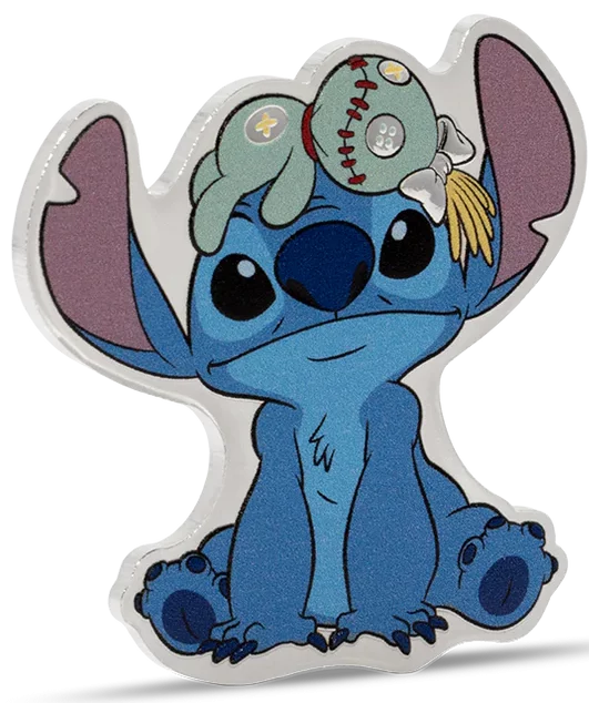 2 $, Disney Stitch - Ohana, Srebrna moneta