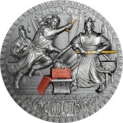 Srebrna moneta 5$ Jing Ke Seria: Słynne zamachy rewers