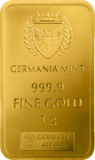1 g Sztabka złota, Byk i Niedźwiedź Germania Mint