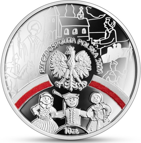 Srebrna moneta NBP 10 zł „W Polskę wierzę – Polska wspólnota narodowa” 2026