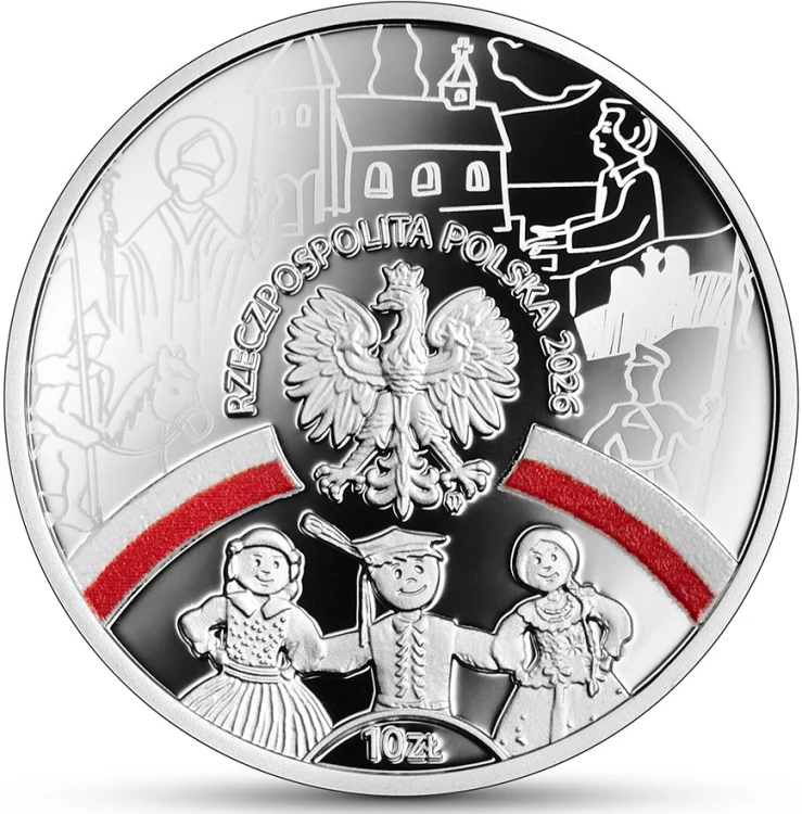Srebrna moneta NBP 10 zł „W Polskę wierzę – Polska wspólnota narodowa” 2026