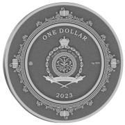 Srebrna moneta 1$ Kopciuszek awers