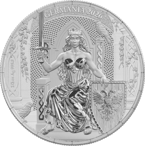 1/2 uncji, Germania 2026, Srebrna moneta