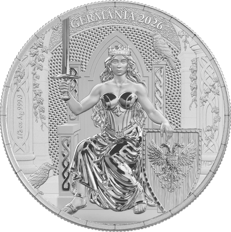 1/2 uncji, Germania 2026, Srebrna moneta