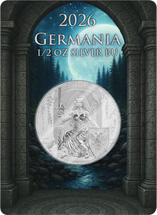 1/2 uncji, Germania 2026, Srebrna moneta