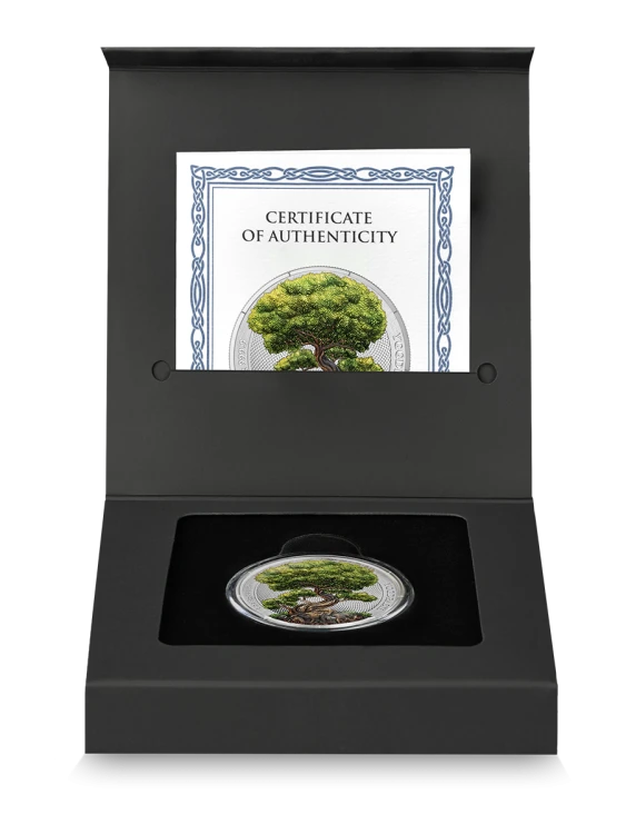 1 uncja, Yggdrasil – lato, Seria: Mitologiczny las, Srebrna moneta