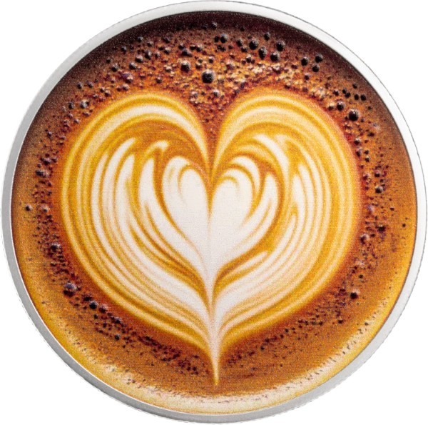 1000 franków CFA, Cappuccino Heart, Seria: Jedzenie i Napoje, Srebrna moneta