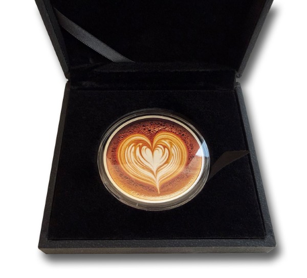 1000 franków CFA, Cappuccino Heart, Seria: Jedzenie i Napoje, Srebrna moneta