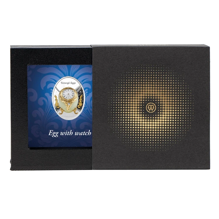 Srebrna moneta 1$ Jajo z zegarem, Seria: Jaja Faberge