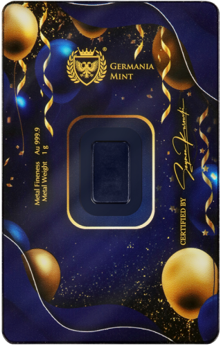 1 g Sztabka złota Happy Birthday, Germania Mint