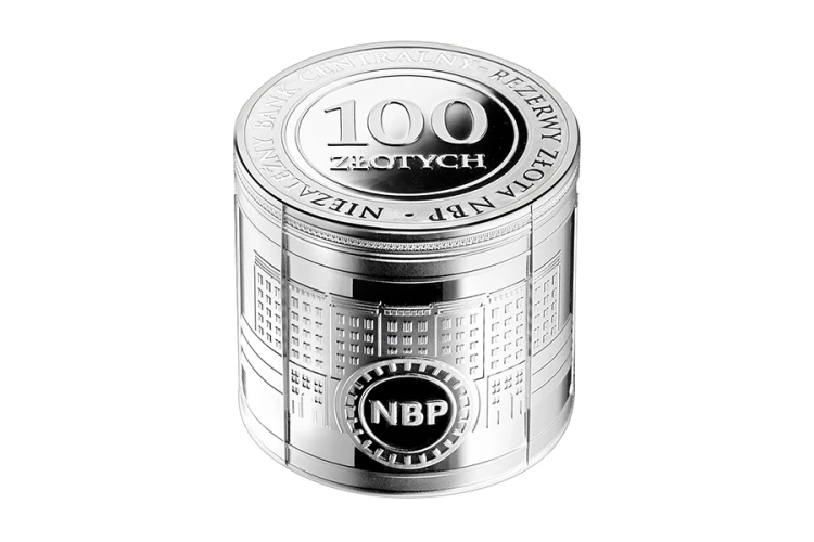100 zł Niezależny bank centralny - Rezerwy złota NBP