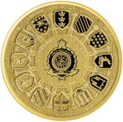 1 uncja, Sir Lancelot, Srebrna moneta pozłacana