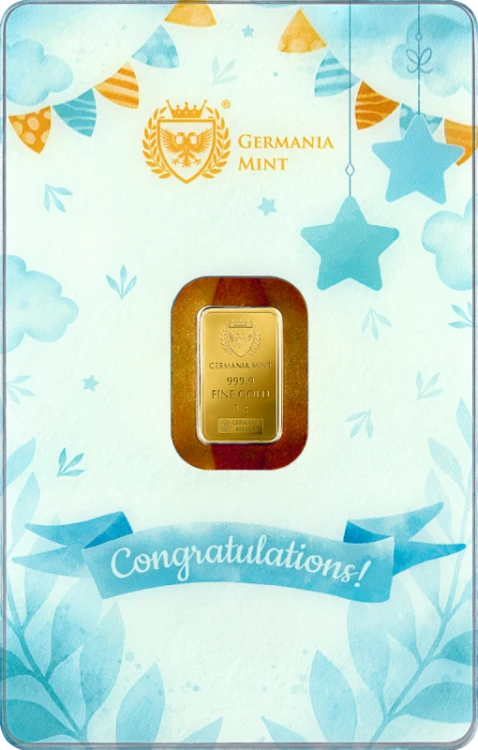 1 g Sztabka złota New Born 2026 Germania Mint