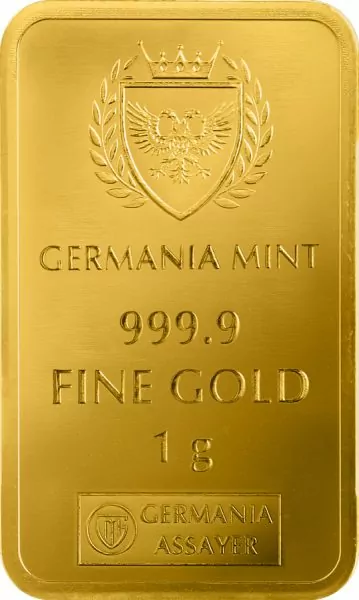 1 g Sztabka złota Szczęśliwego Dnia Niepodległości – 4 Lipca Germania Mint