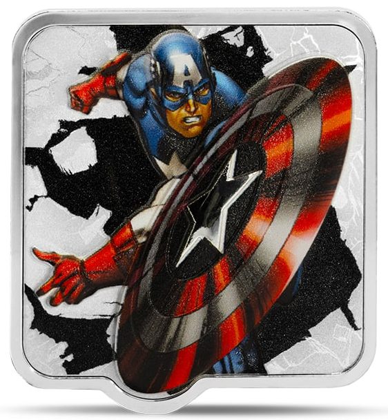 3 $, Kapitan Ameryka Marvel, Srebrna moneta