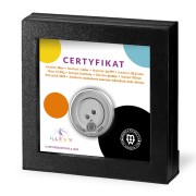 Srebrna moneta 1$ Akademia Pana Kleksa certyfikat