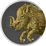 Gullinbursti Geminus 2×1 oz, Seria: Germania Beasts, Srebrna moneta