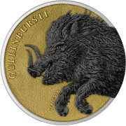 Gullinbursti Geminus 2×1 oz, Seria: Germania Beasts, Srebrna moneta