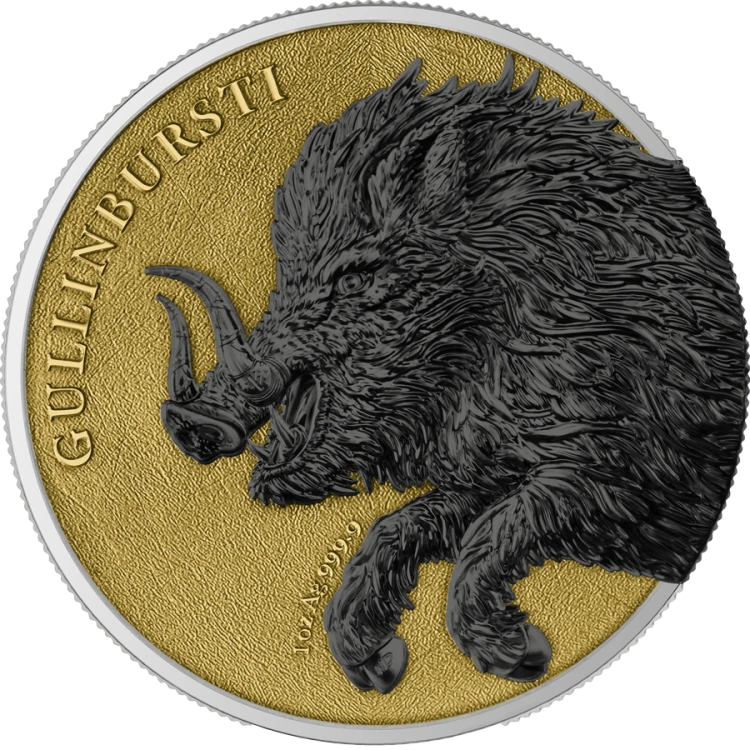 Gullinbursti Geminus 2×1 oz, Seria: Germania Beasts, Srebrna moneta