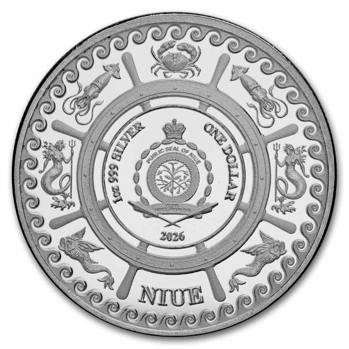 1 uncja, The Kraken, Srebrna moneta 2026