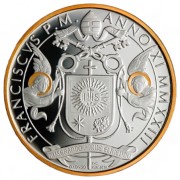10 € Benedykt XVI, Srebrna moneta (pozłacana), Watykan, 2023