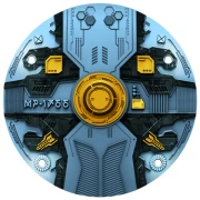 1776 franków CFA, UFO MP-1766 BLUE GALAXY, Srebrna moneta
