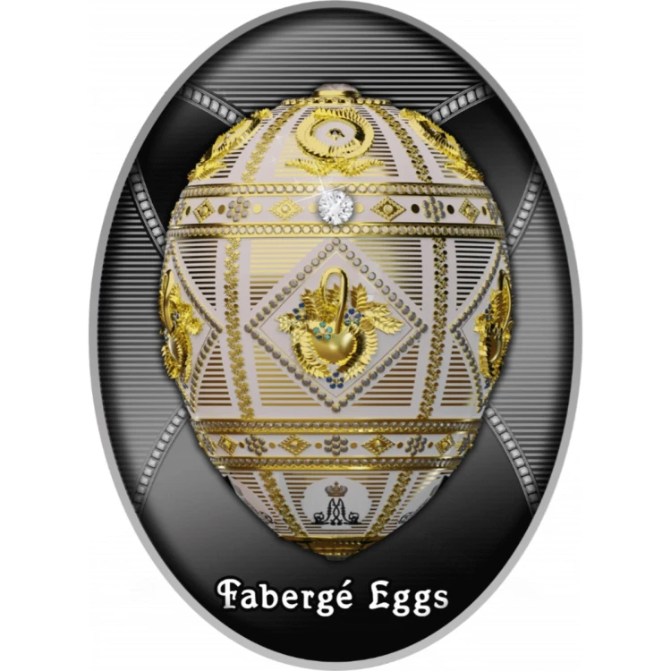 Srebrna moneta 1$ Jajo Aleksandra III, Seria: Jaja Faberge