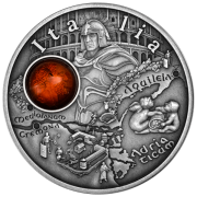 1 $, Italia, Seria: Szlak Bursztynowy, Srebrna moneta