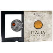 1 $, Italia, Seria: Szlak Bursztynowy, Srebrna moneta
