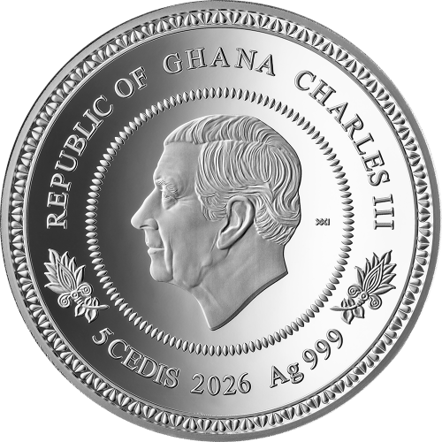 5 Cedi, Letnie drzewo życia, Srebrna moneta