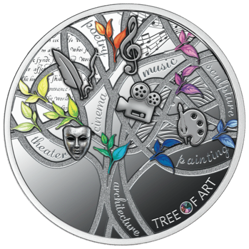 1 $, Tree of Art, Srebrna moneta