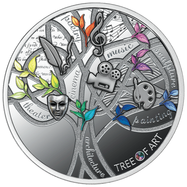 1 $, Tree of Art, Srebrna moneta