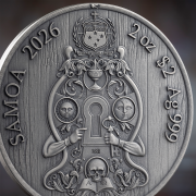 2 $, Tajne stowarzyszenia , Seria: Zakon Templariuszy, Srebrna moneta