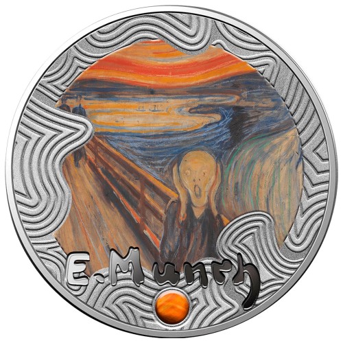 Srebrna moneta 500 CFA Edvard Munch, Krzyk