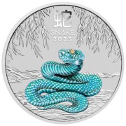 1 uncja, Rok Węża 2025 - Lunar III kolorowany, Srebrna moneta