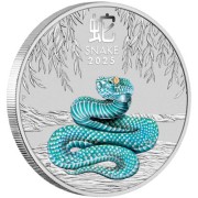 1 uncja, Rok Węża 2025 - Lunar III kolorowany, Srebrna moneta