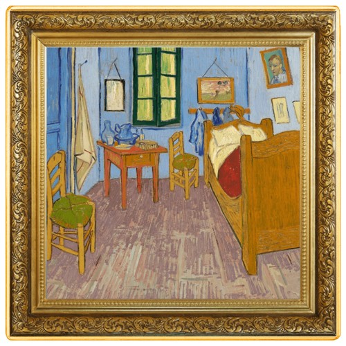 Srebrna moneta 1$ Pokój van Gogha w Arles rewers